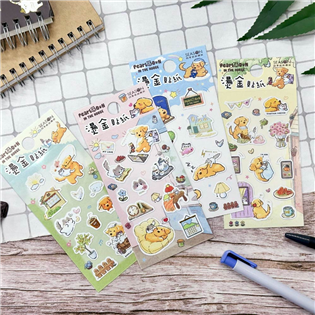 四季紙品禮品 燙金貼紙 TZ2529-01~04