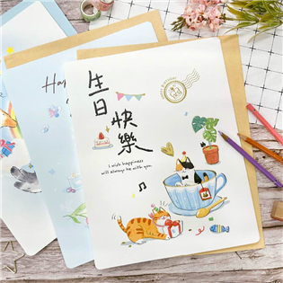 四季紙品禮品 大開生日卡 祝福 慶生 BK9036-42