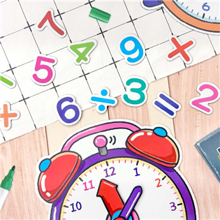 四季紙品禮品 教學磁鐵 數字 時鐘 CT004-01~0