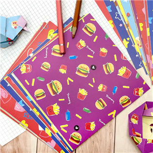 四季紙品禮品 雙面色紙108入 彩圖色紙 摺紙 GT90