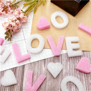 四季紙品禮品 防撞粒 LOVE 緩衝粒 緩衝包材 EPE