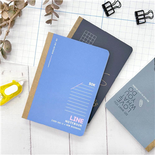 四季紙品禮品 可撕筆記50K 筆記本 橫線 空白 方格 