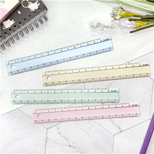 四季紙品禮品 防滑鋁尺15cm 直尺 CK020-05~
