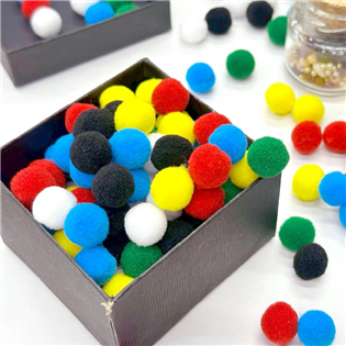 四季紙品禮品 彈力毛球15mm 手作 DIY234-01