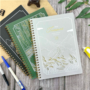 四季紙品禮品 線圈手記25K 筆記本 橫線 空白 SG4