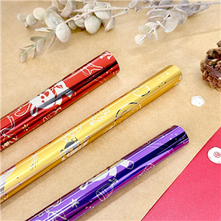 四季紙品禮品 聖誕長鋁箔包裝紙 禮物包裝 60入批發 X