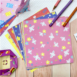 四季紙品禮品 雙面色紙60入 彩圖色紙 摺紙 GT501