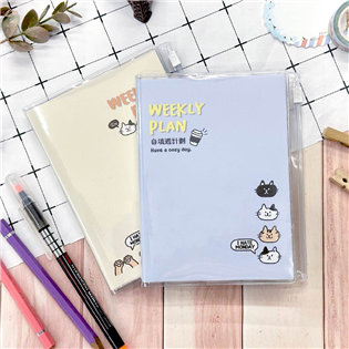 四季紙品禮品 自填夾鏈週計劃50K ZL0301-03~