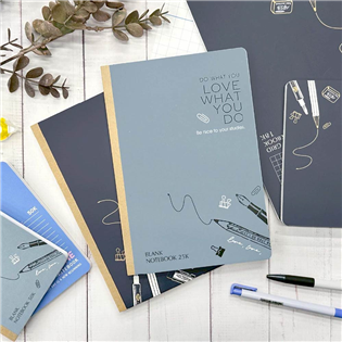 四季紙品禮品 可撕筆記25K 筆記本 空白 方格 BJS