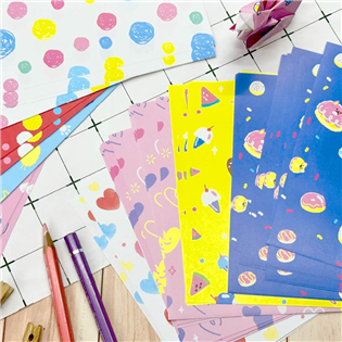 四季紙品禮品 Pattern色紙 彩圖色紙 摺紙 GT2